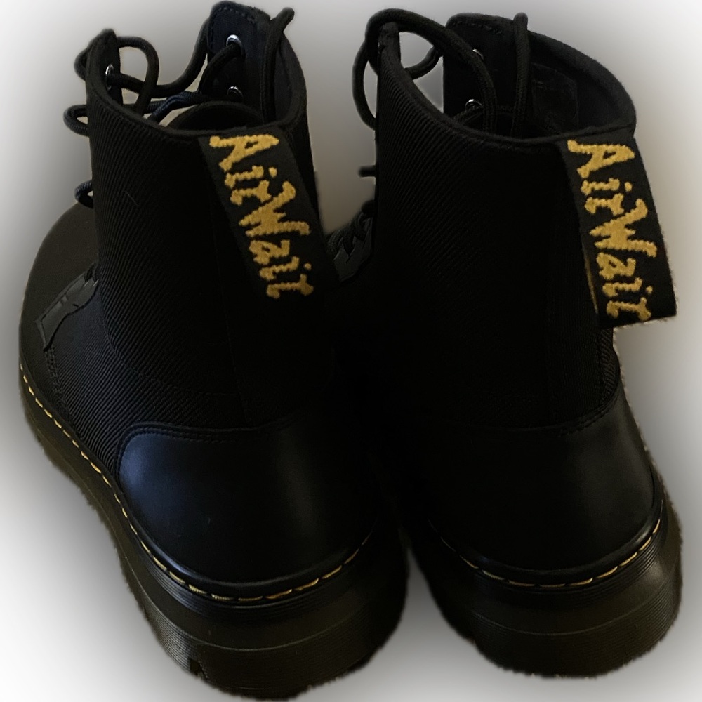 Dr. Martens Black Canvas Men's Boots - Picture 8 of 9